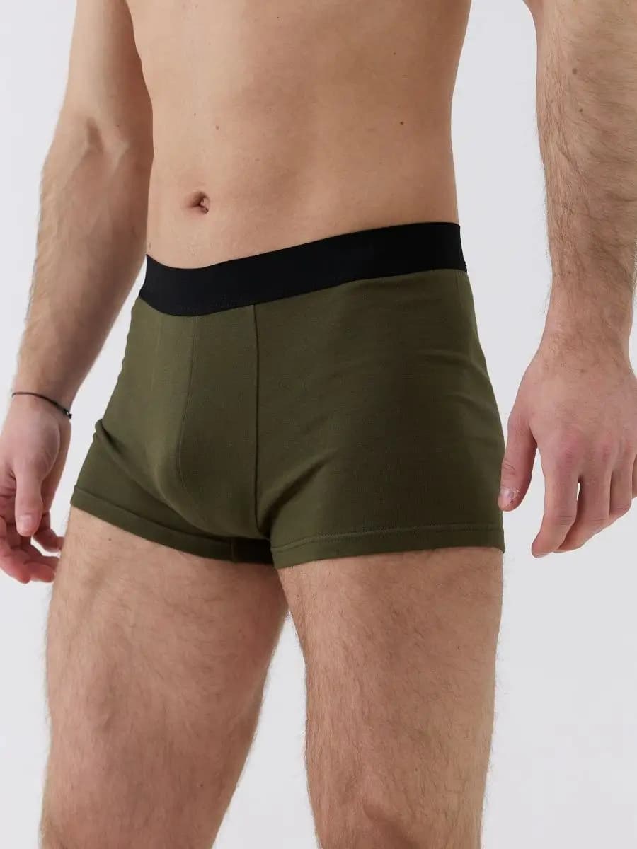хлопковые Трусы Боксеры однотонные