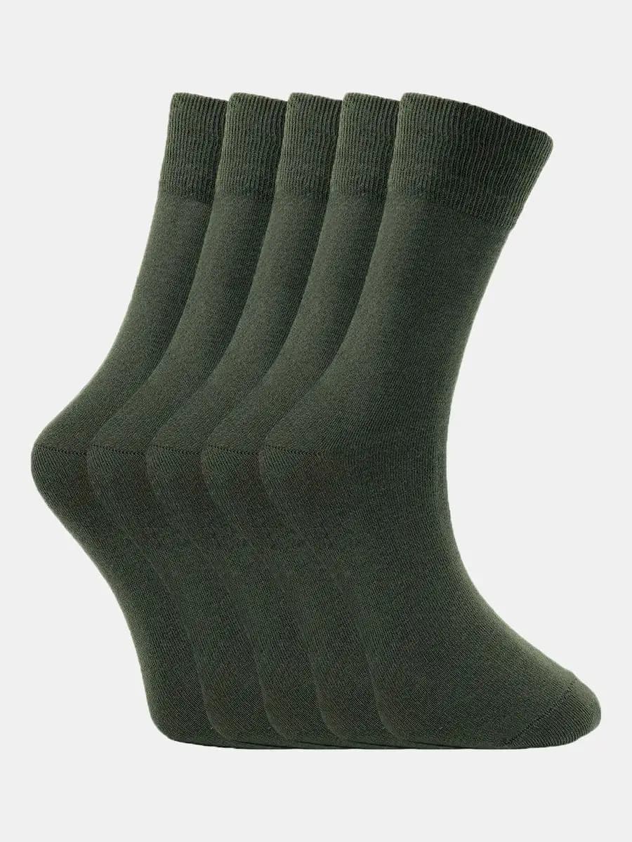 Носки мужские набор 5 пар, высокие, хлопок, однотонные - фото 1