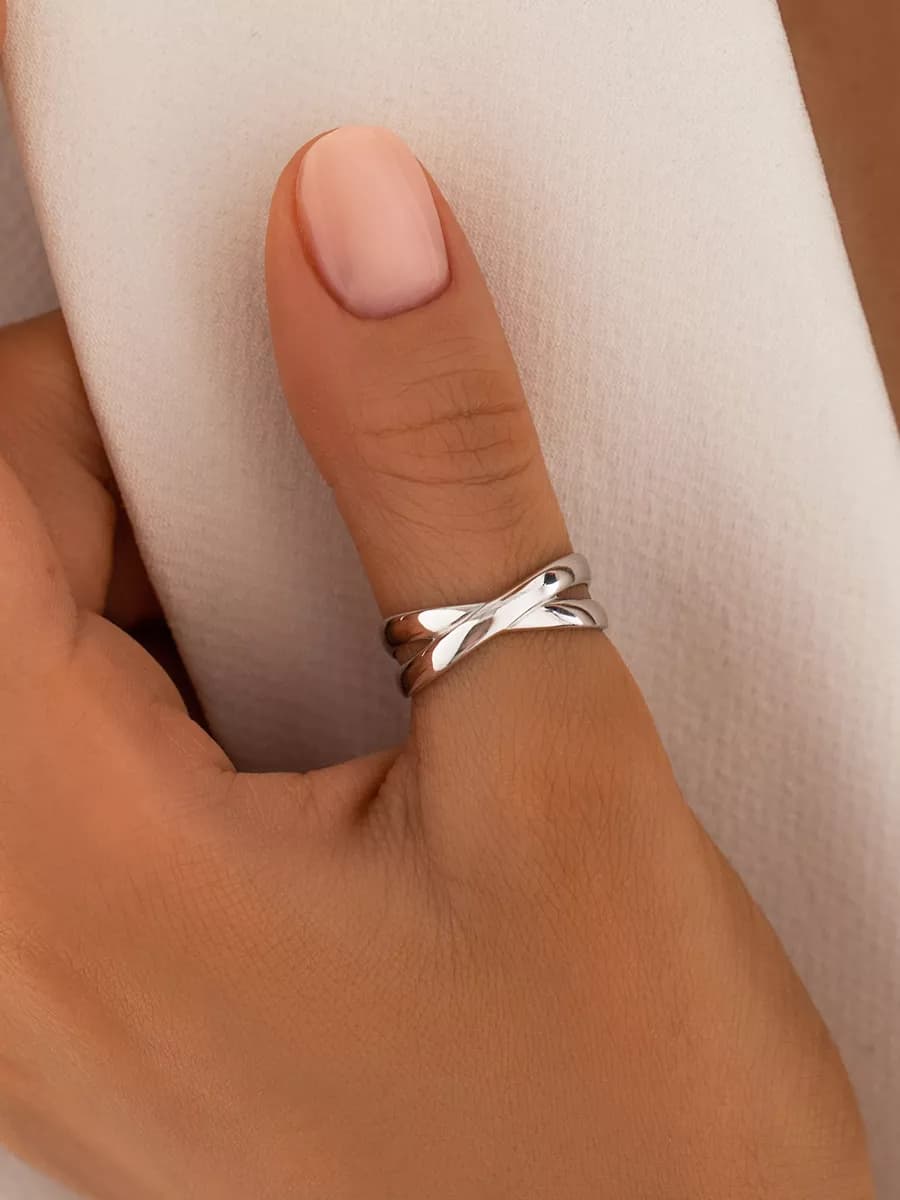 Кольцо серебро 925