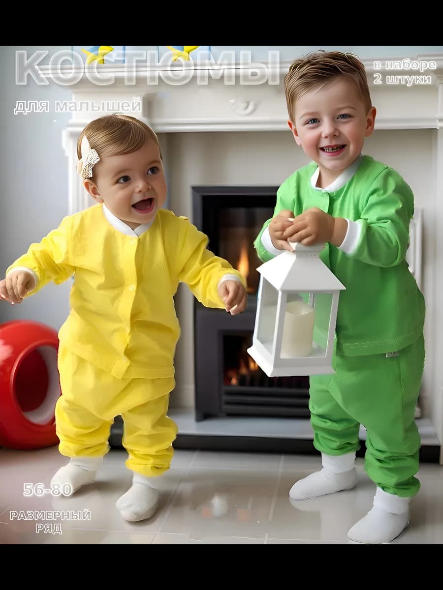 Костюм для малыша новорожденного 2шт