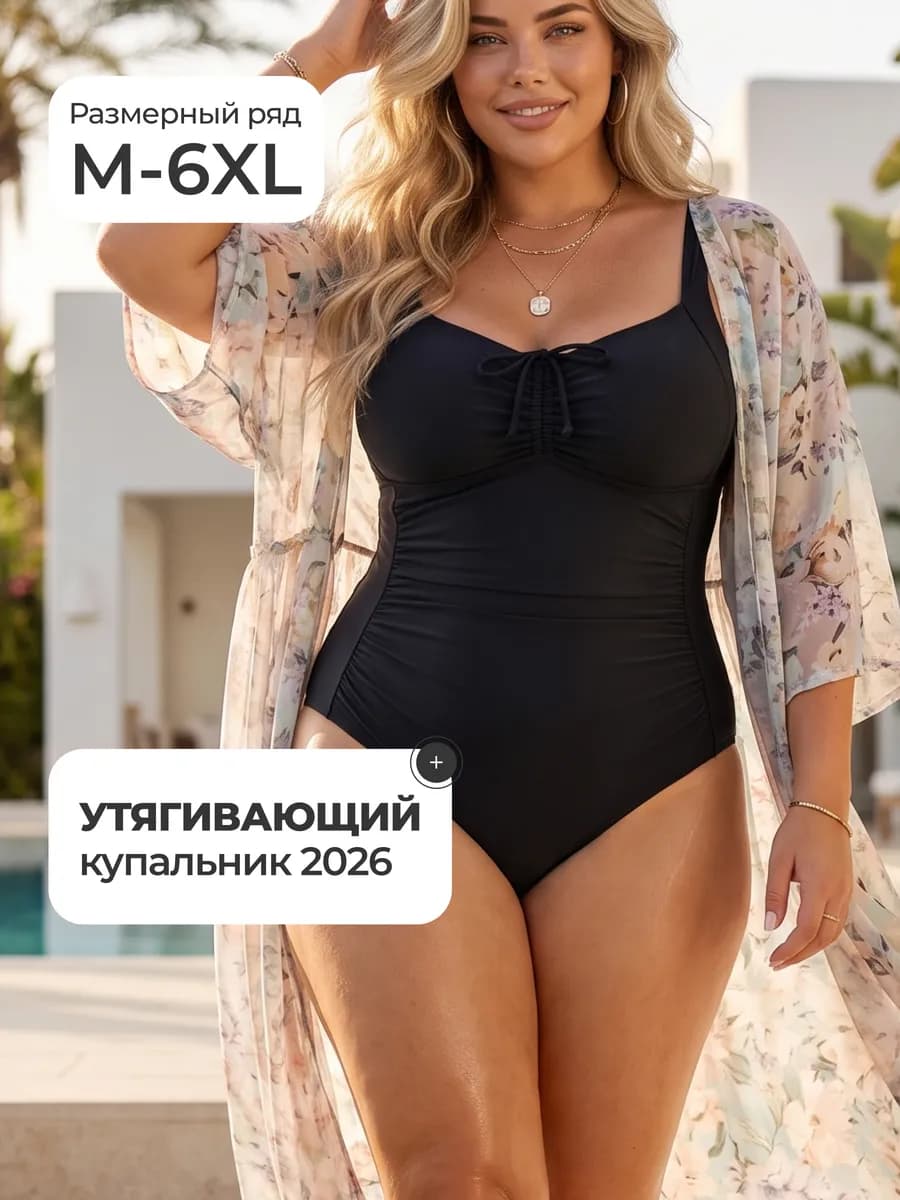 Утягивающий купальник больших размеров
