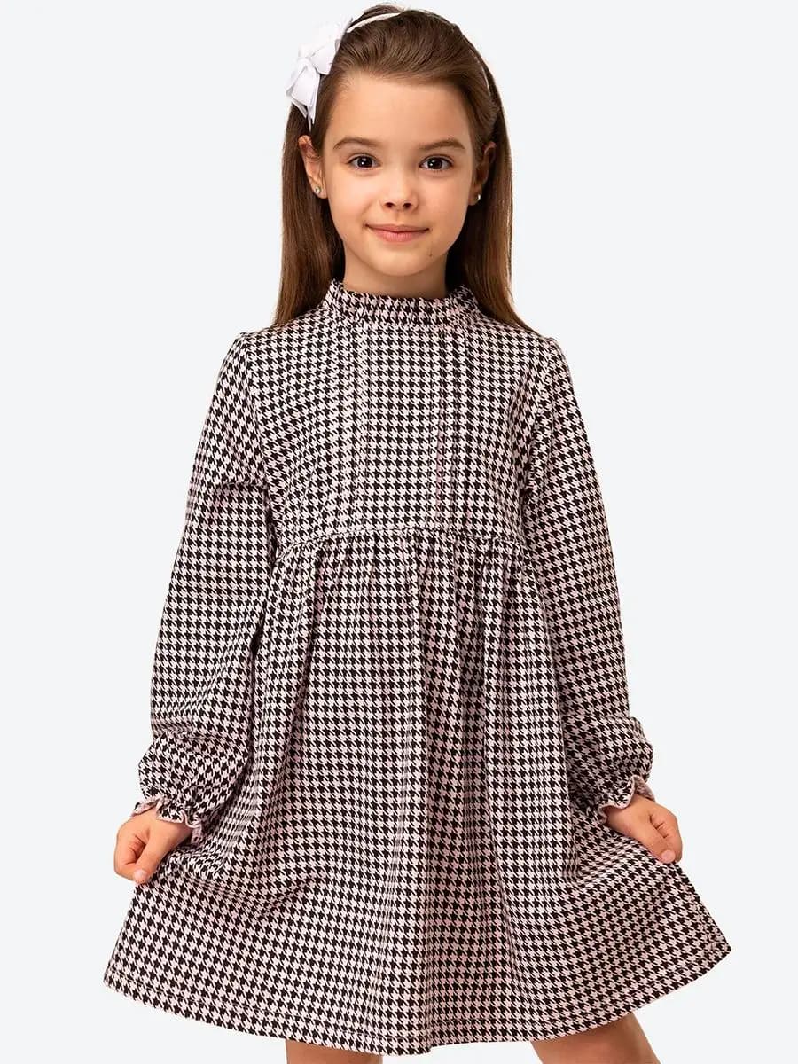 Платье детское с длинным рукавом 100% хлопок - фото 1