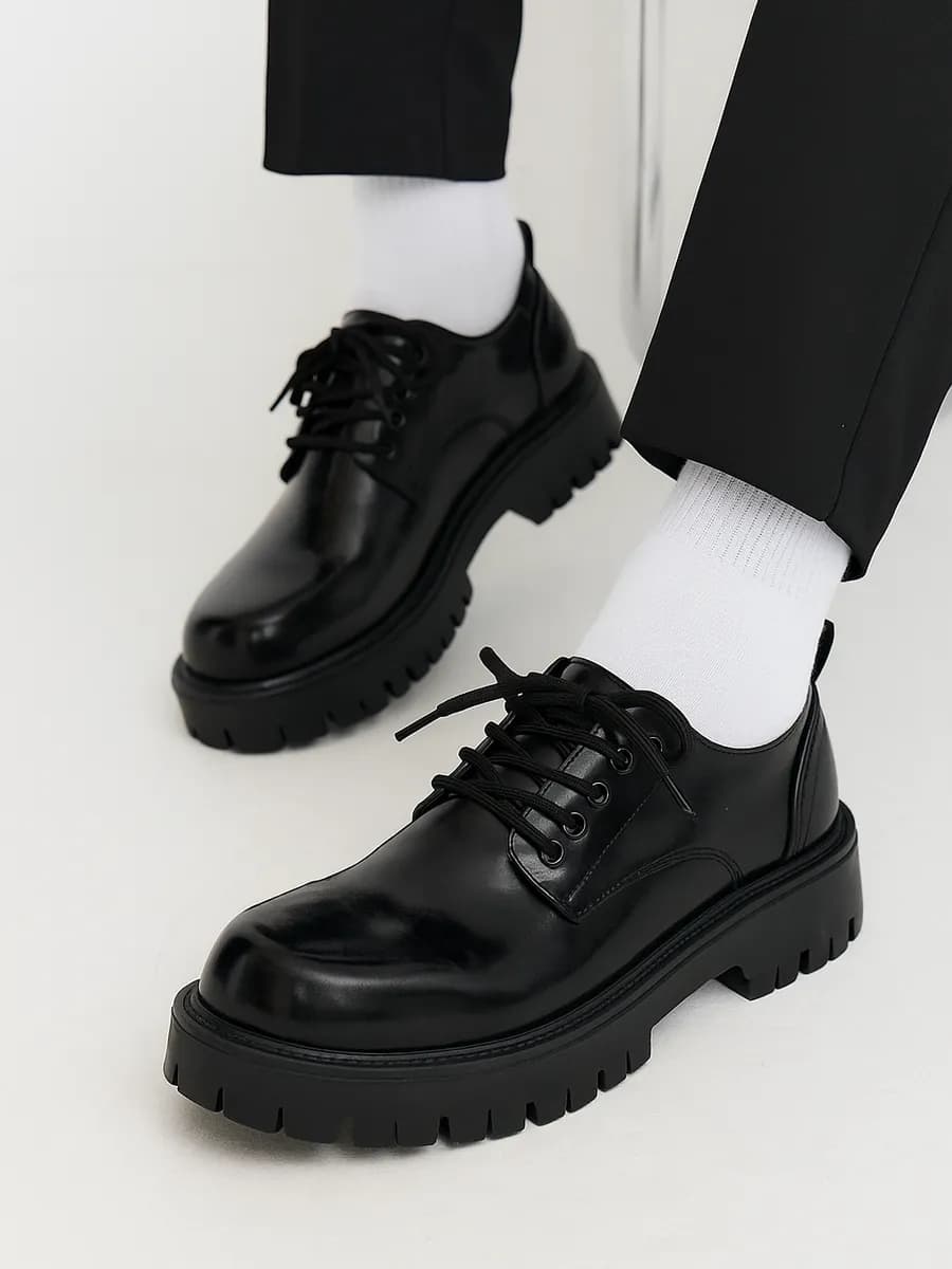 Туфли на платформе лоферы