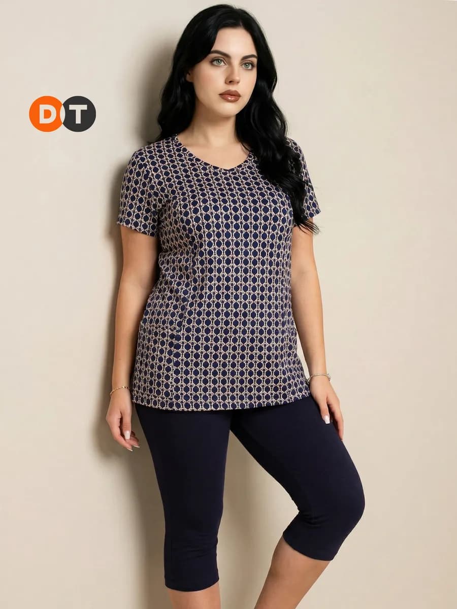 Домашний костюм с бриджами летний