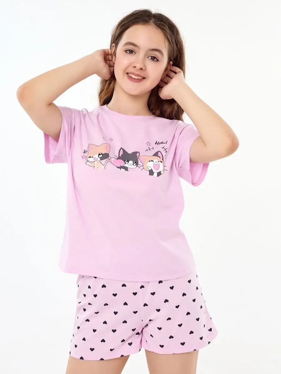 Пижама домашняя с шортами хлопок