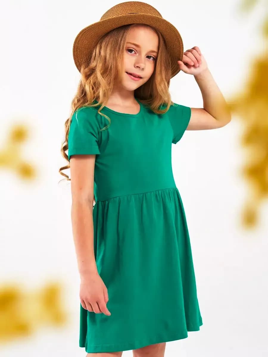 Трикотажное платье в садик и на прогулку сарафан