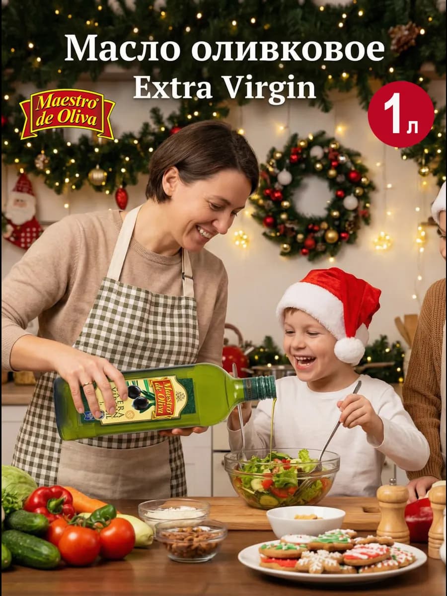 Масло оливковое нерафинированное Extra Virgin 1 л