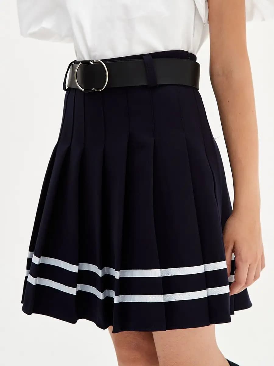 Юбка в складку мини школьная теннисная