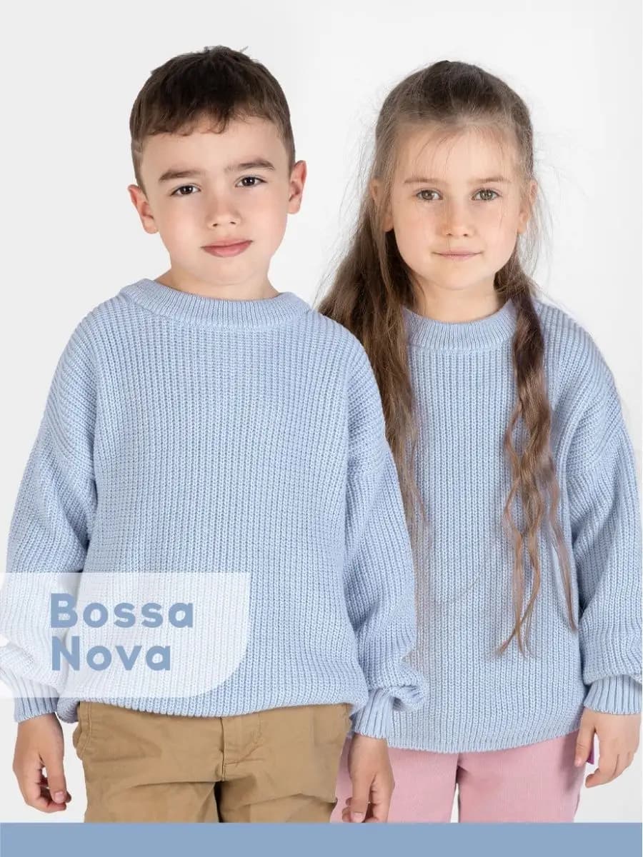 Джемпер для мальчика и девочки подростка вязаный оверсайз