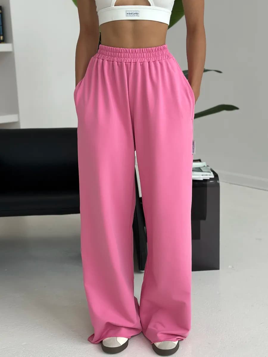 Брюки широкие оверсайз танцы с карманами