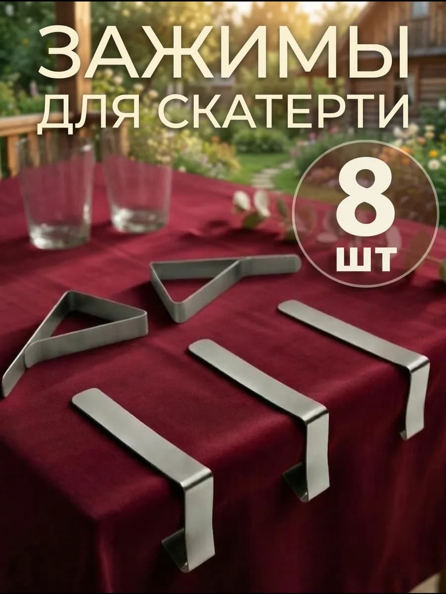 Зажимы для скатерти на стол