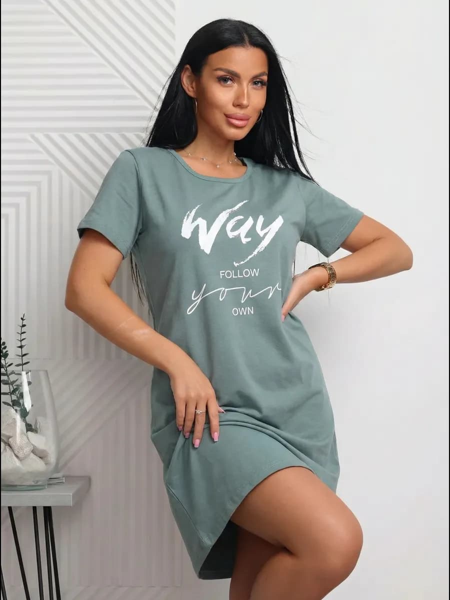 Туника платье домашнее больших размеров - фото 1