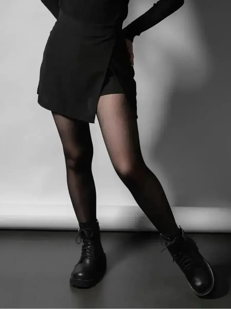 Юбка шорты мини на запах - фото 1