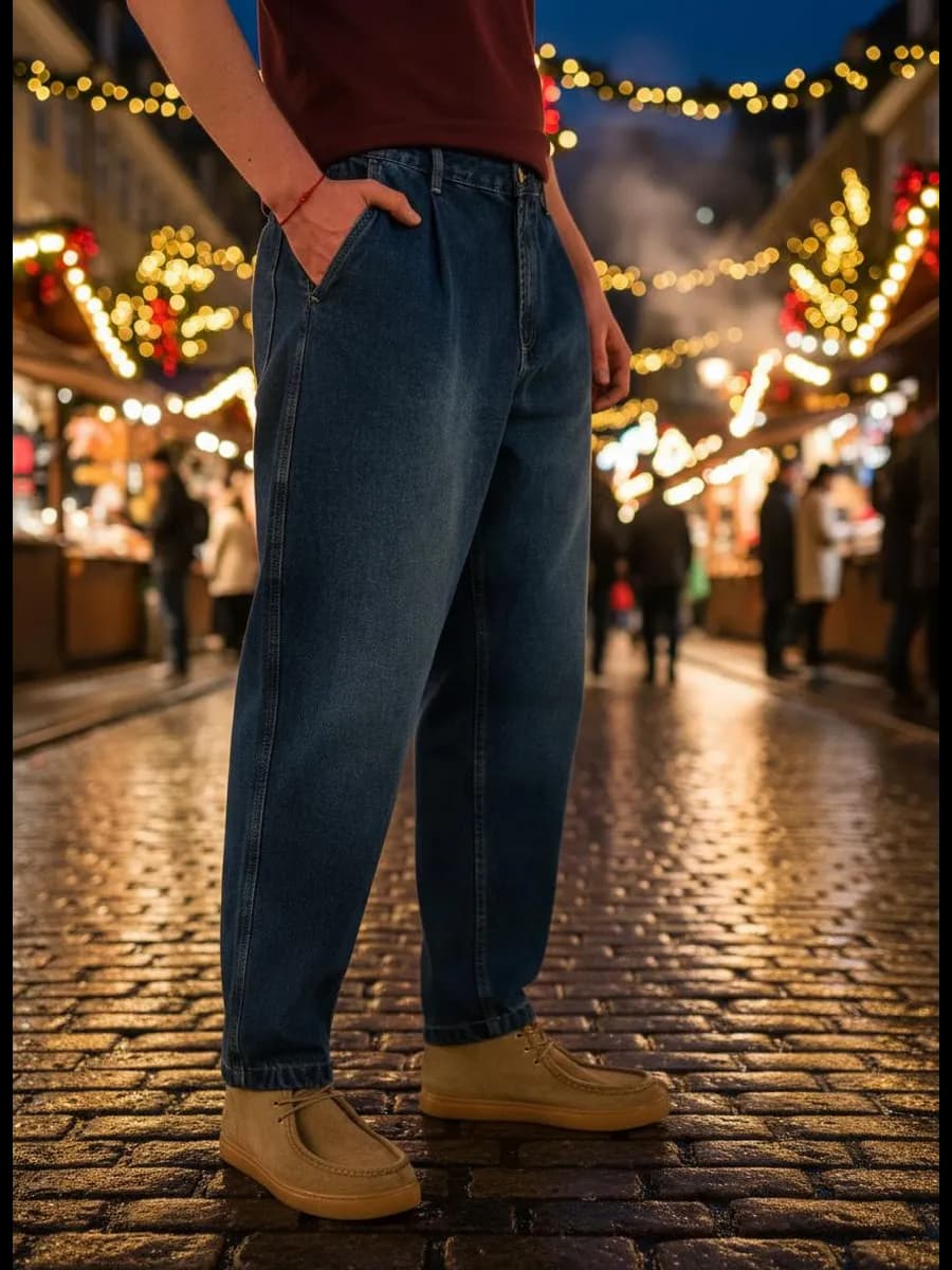 Зауженные джинсы бананы