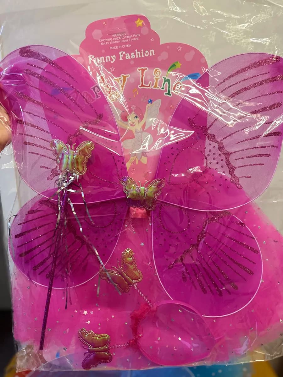 Крылья феи для девочек карнавальный костюм с юбкой 4в1