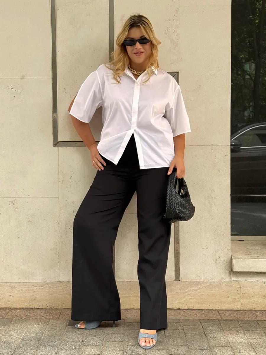 Льняные брюки женские летние