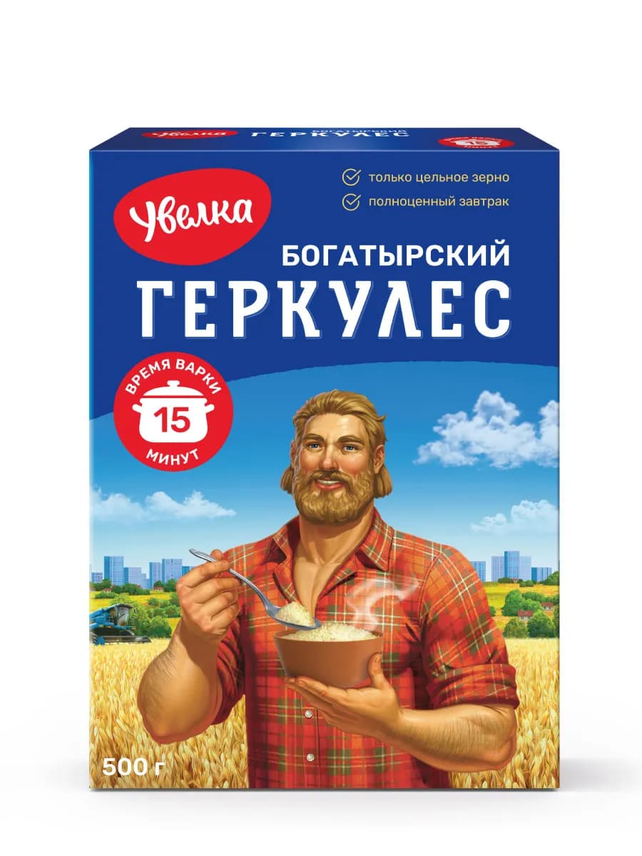 Геркулес Богатырский 15 минут, 500 г
