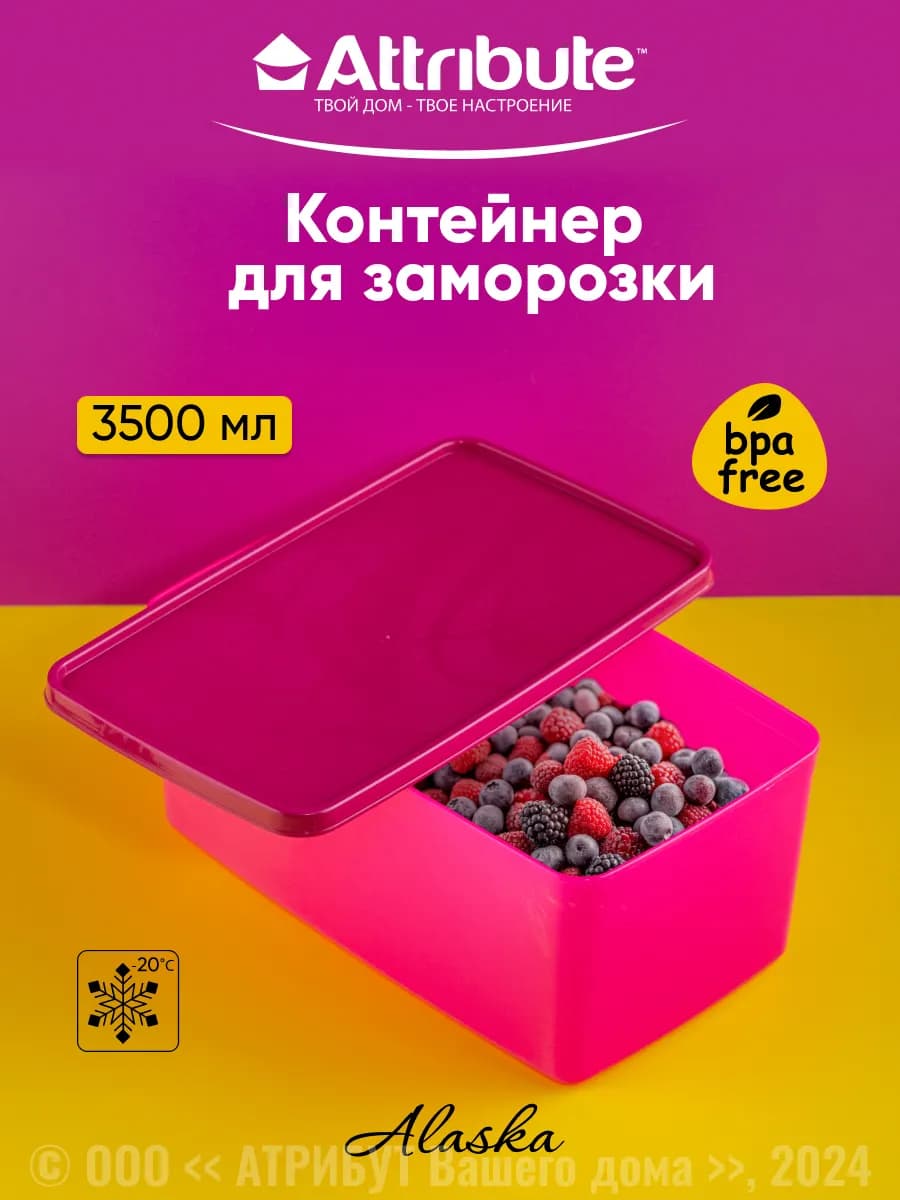 Контейнер для заморозки и хранения продуктов 3500 мл