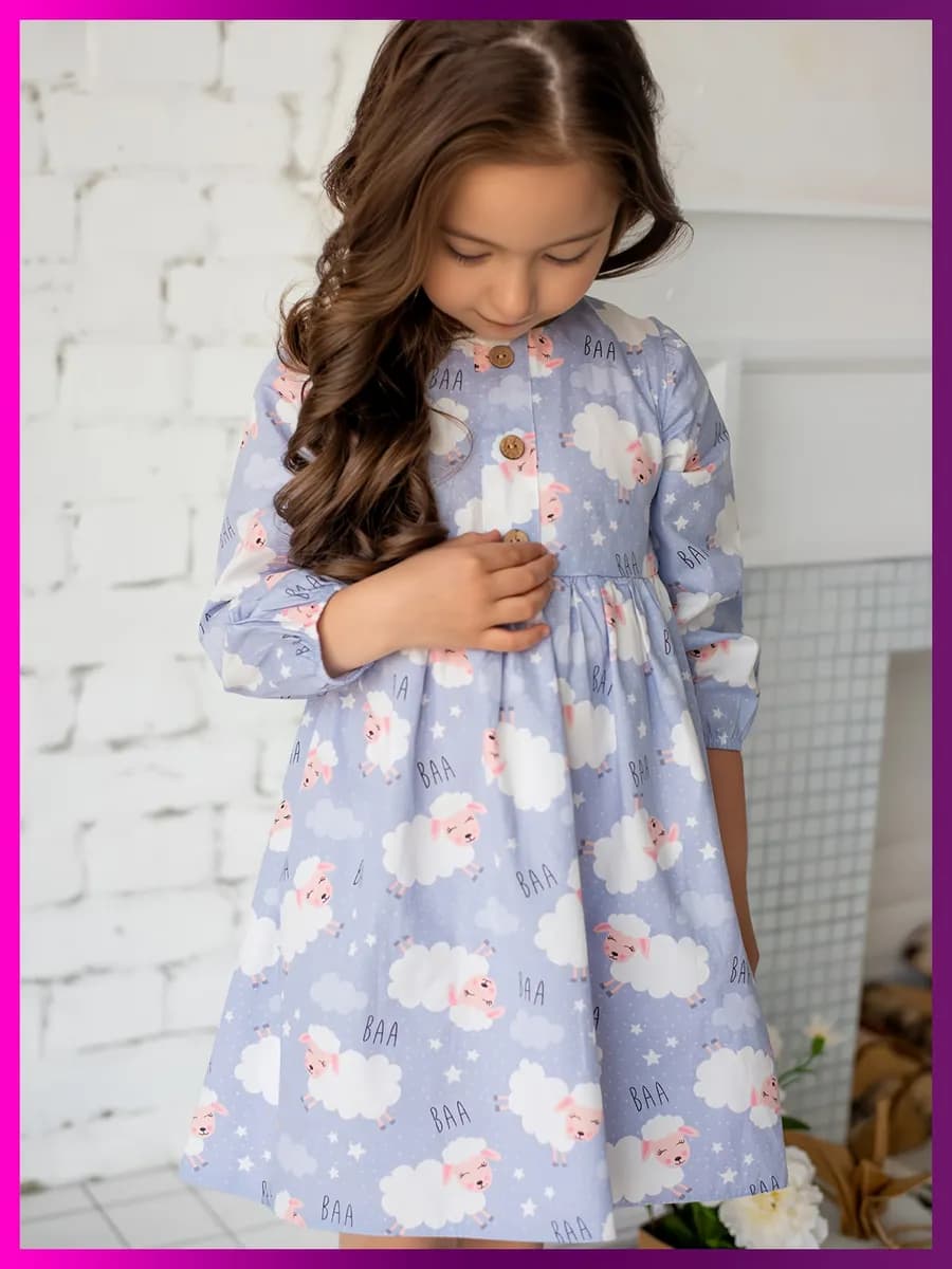 Платье в садик повседневное праздничное хлопок