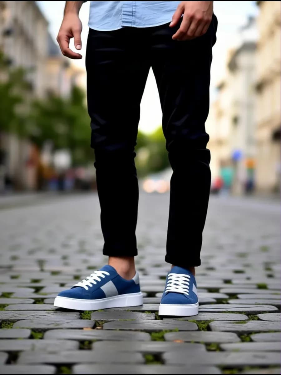 Кеды классические повседневные натуральная кожа и замша