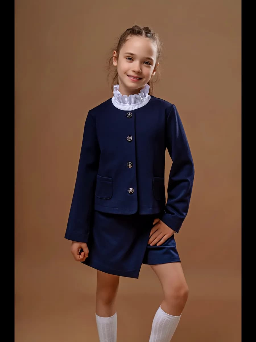 Пиджак в школу укороченный на 1 сентября
