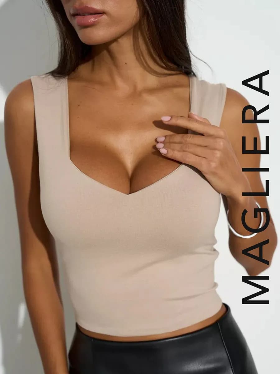 Кроп топ укороченный под пиджак