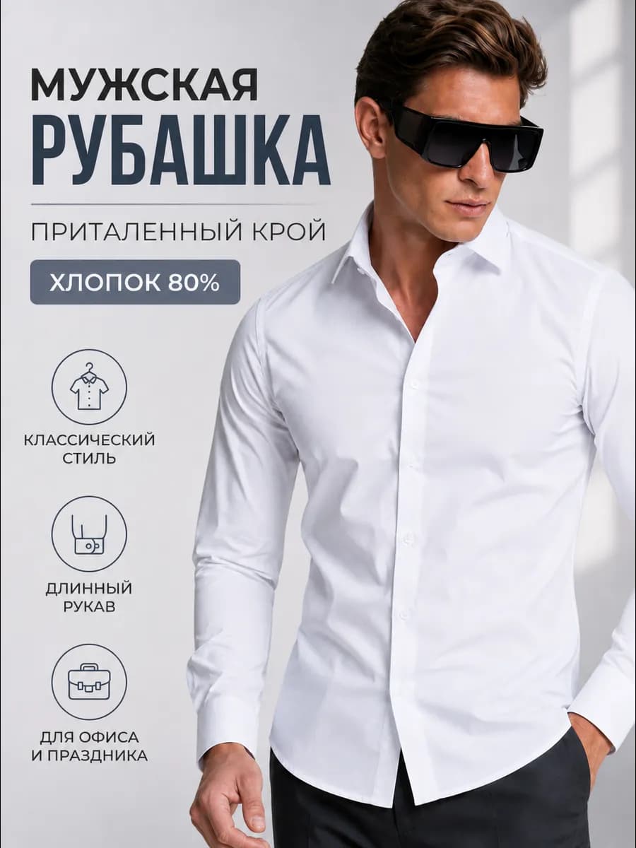 Рубашка подростковая длинный рукав