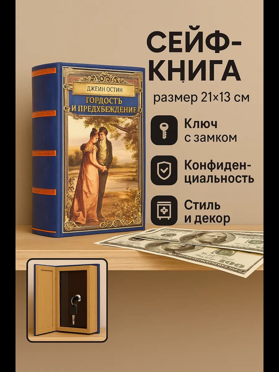 Книга-сейф, шкатулка для денег