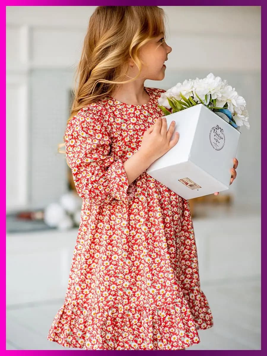 Платье в садик праздничное повседневное - фото 1