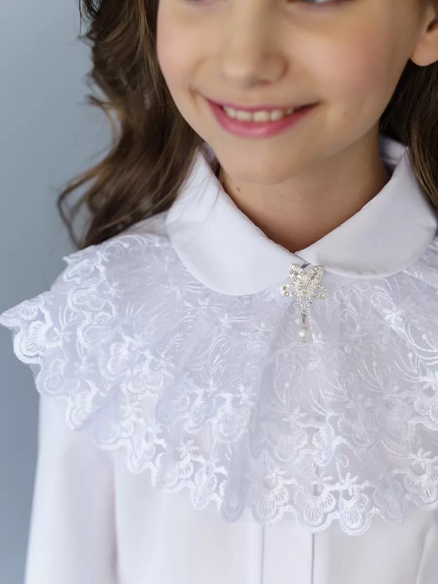 Блузка школьная праздничная