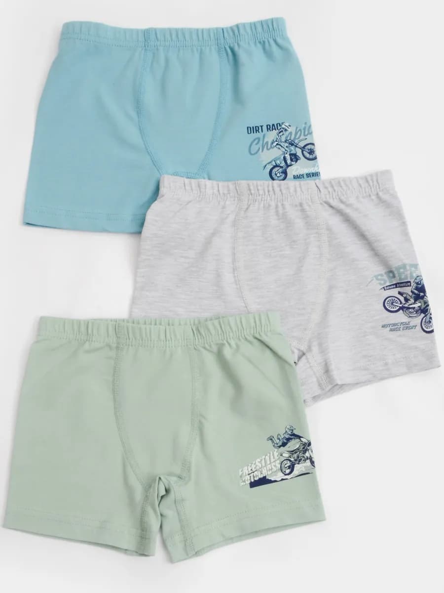 Детские трусы-боксеры, набор 3 шт