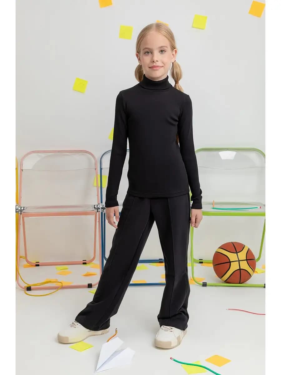 Водолазка школьная базовая с длинным рукавом