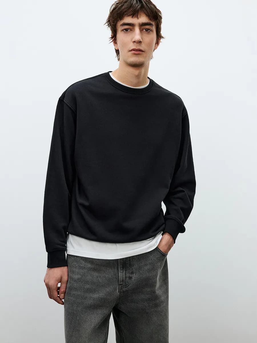 Свитшот базовый свободного кроя - фото 1