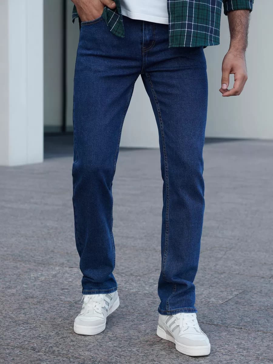 Джинсы прямые классические - фото 1