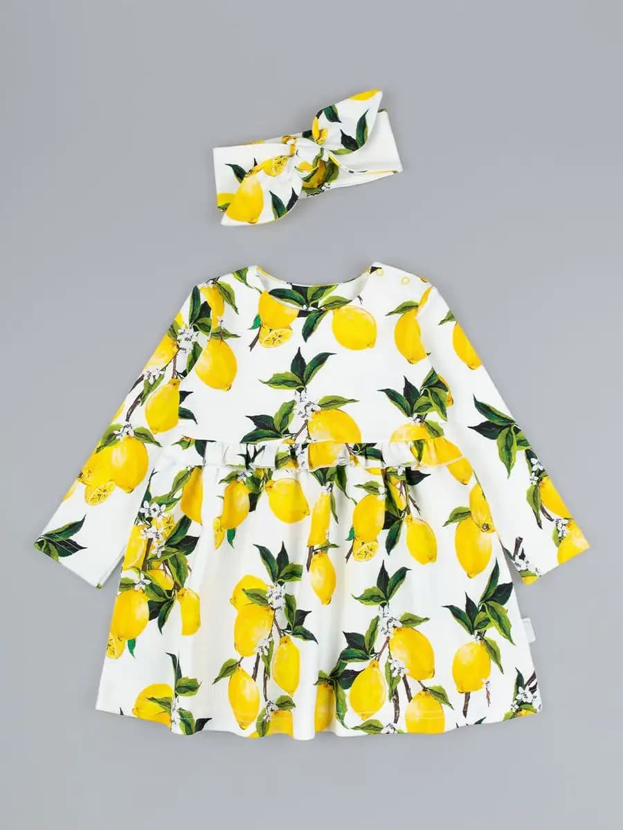 Платье для девочки с длинным рукавом