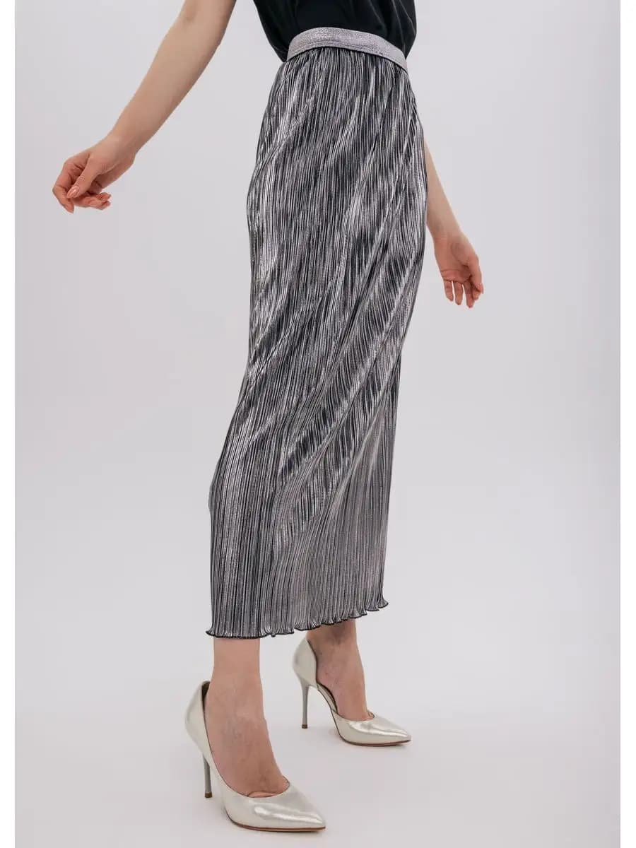 Юбка макси плиссе на резинке