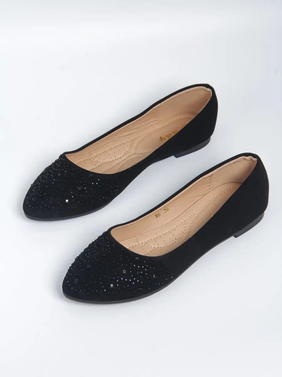 Балетки летние замш