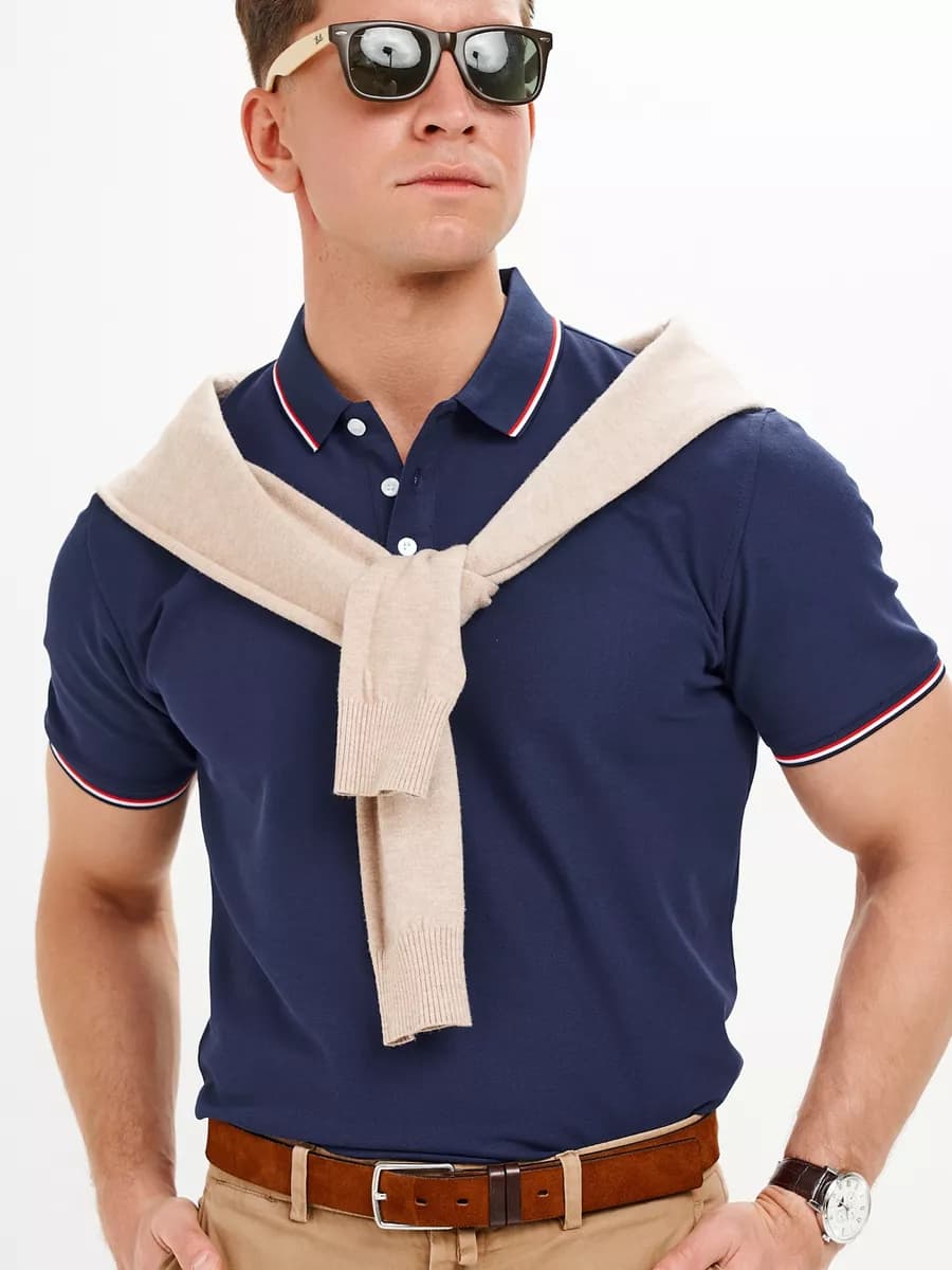 Футболка поло с коротким рукавом - фото 1