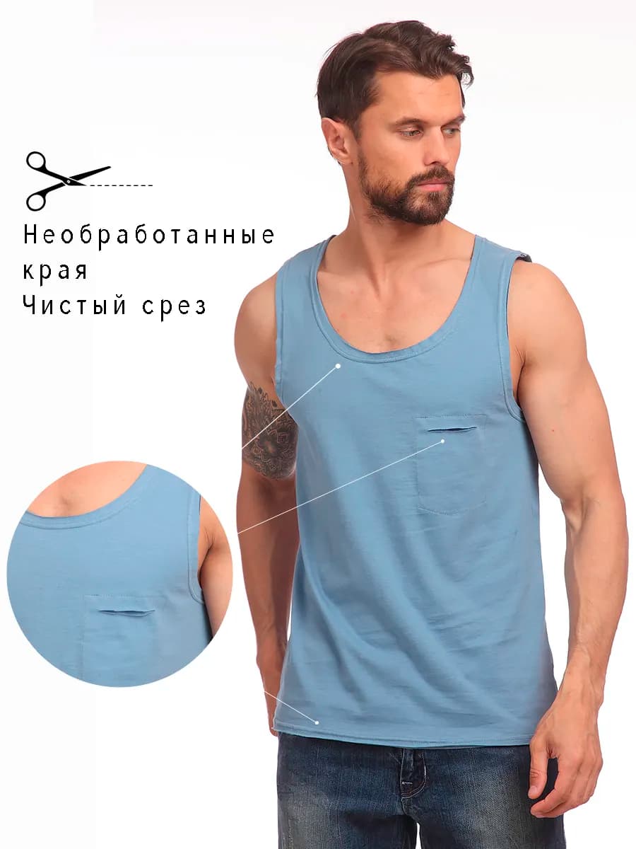 Майка мужская хлопок спортивная