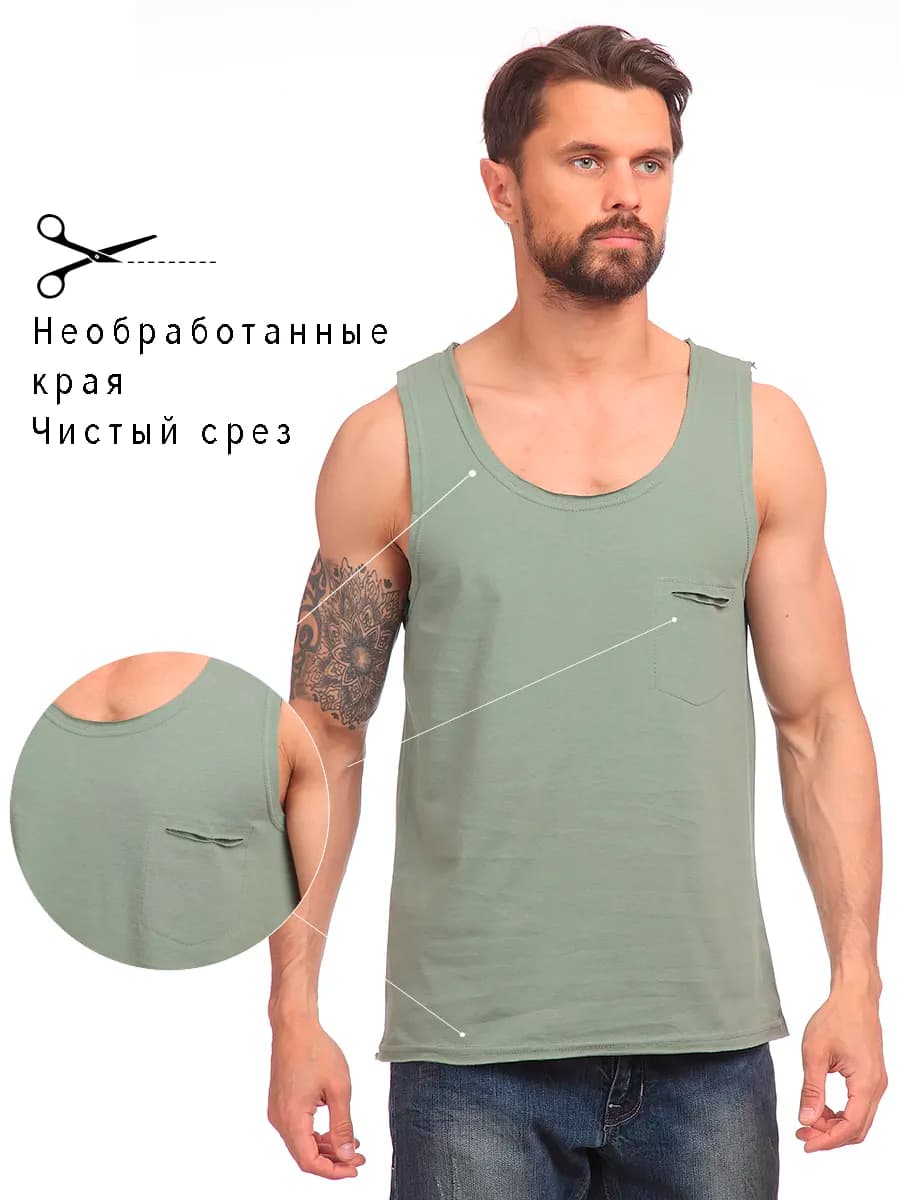 Майка мужская хлопок спортивная