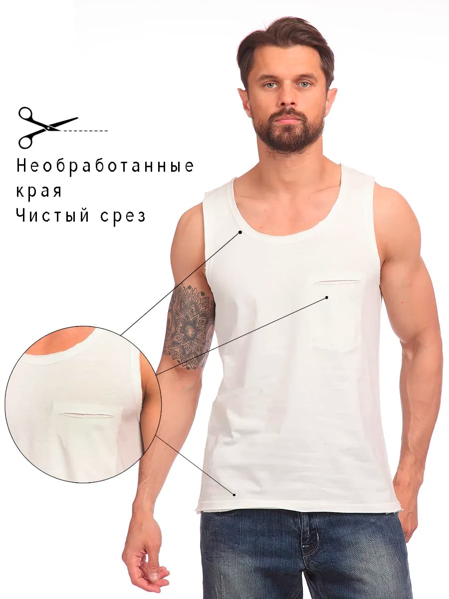 Майка мужская хлопок спортивная