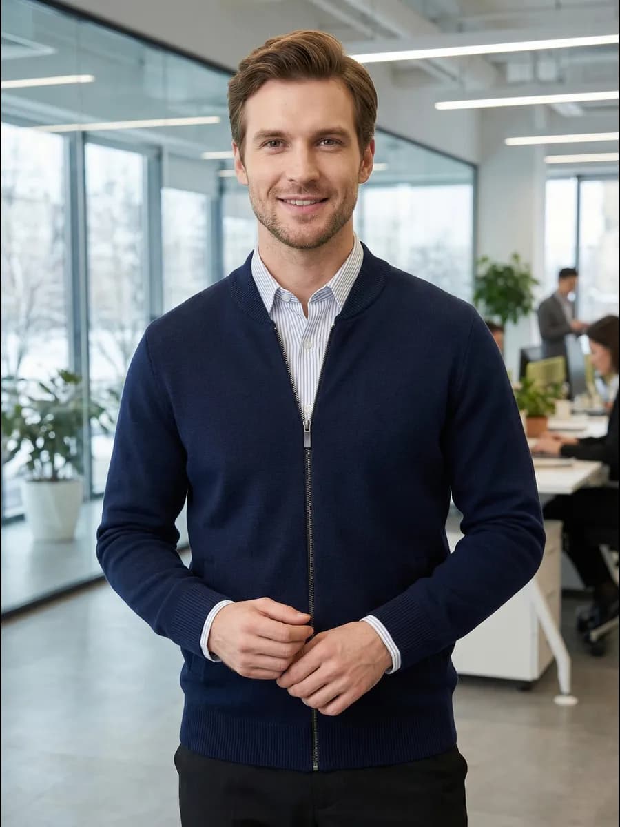 Кардиган мужской на молнии