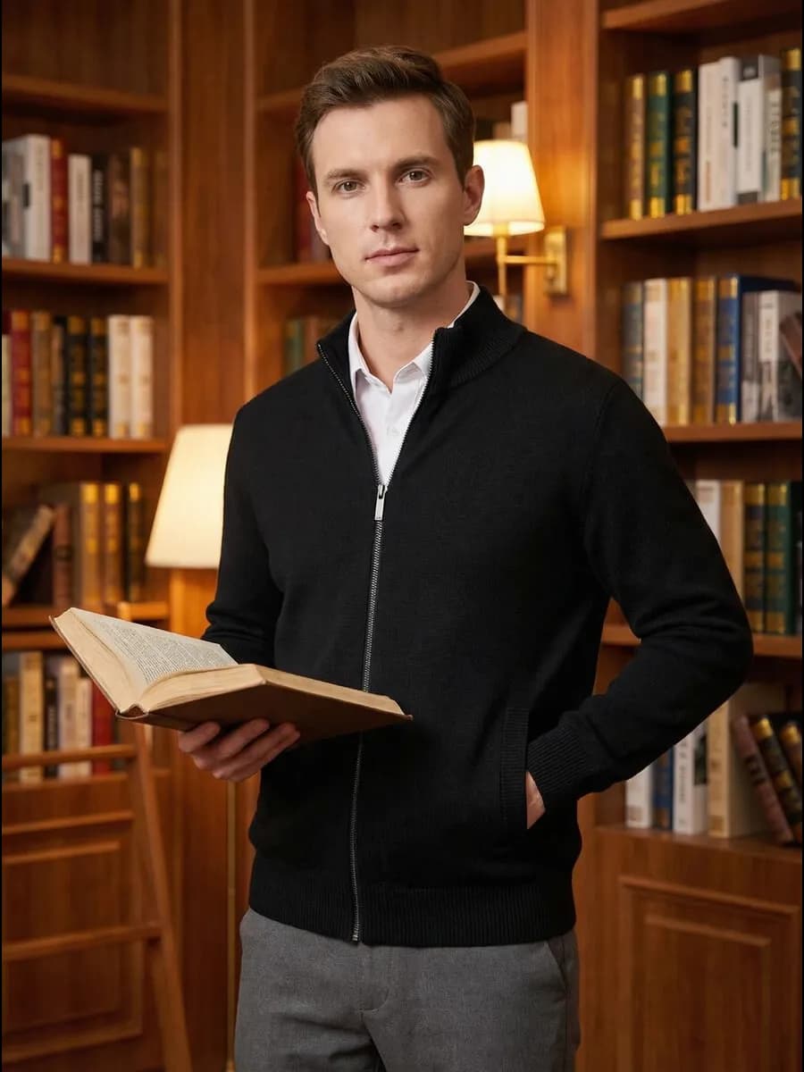 Кардиган с карманами классический