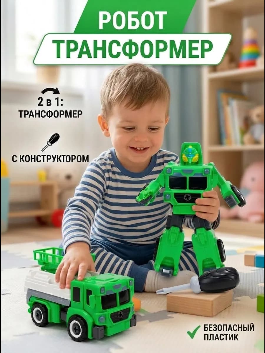 Конструктор Машинка робот трансформер игрушка для детей