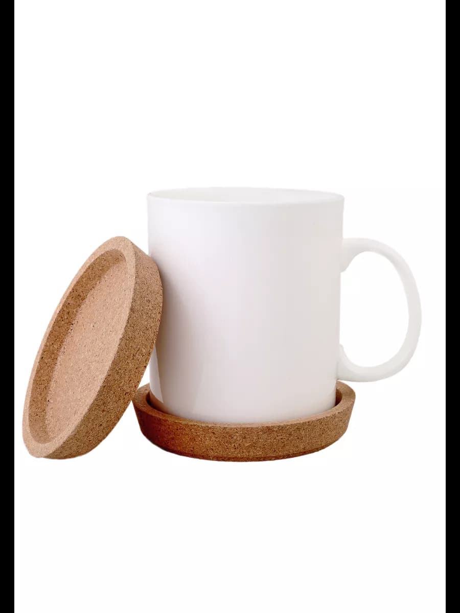 3 подставки под стакан пробковые, бирдекель