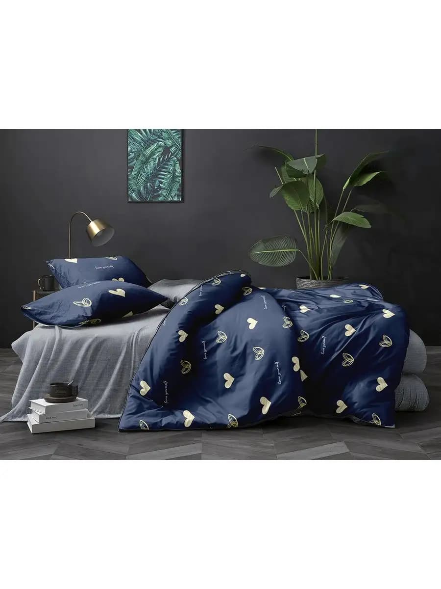 Постельное белье 1.5 спальное полисатин