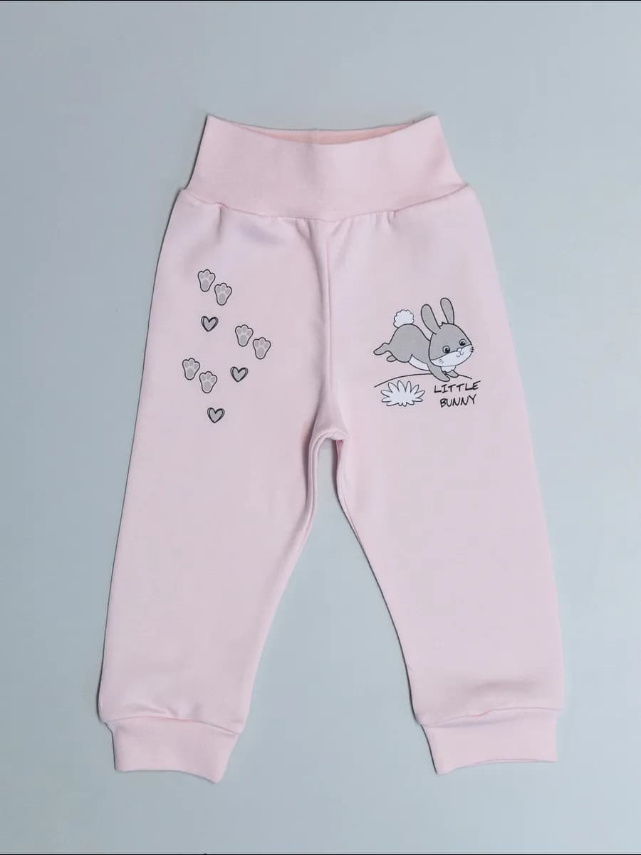 Брюки для новорожденных из футера с начесом