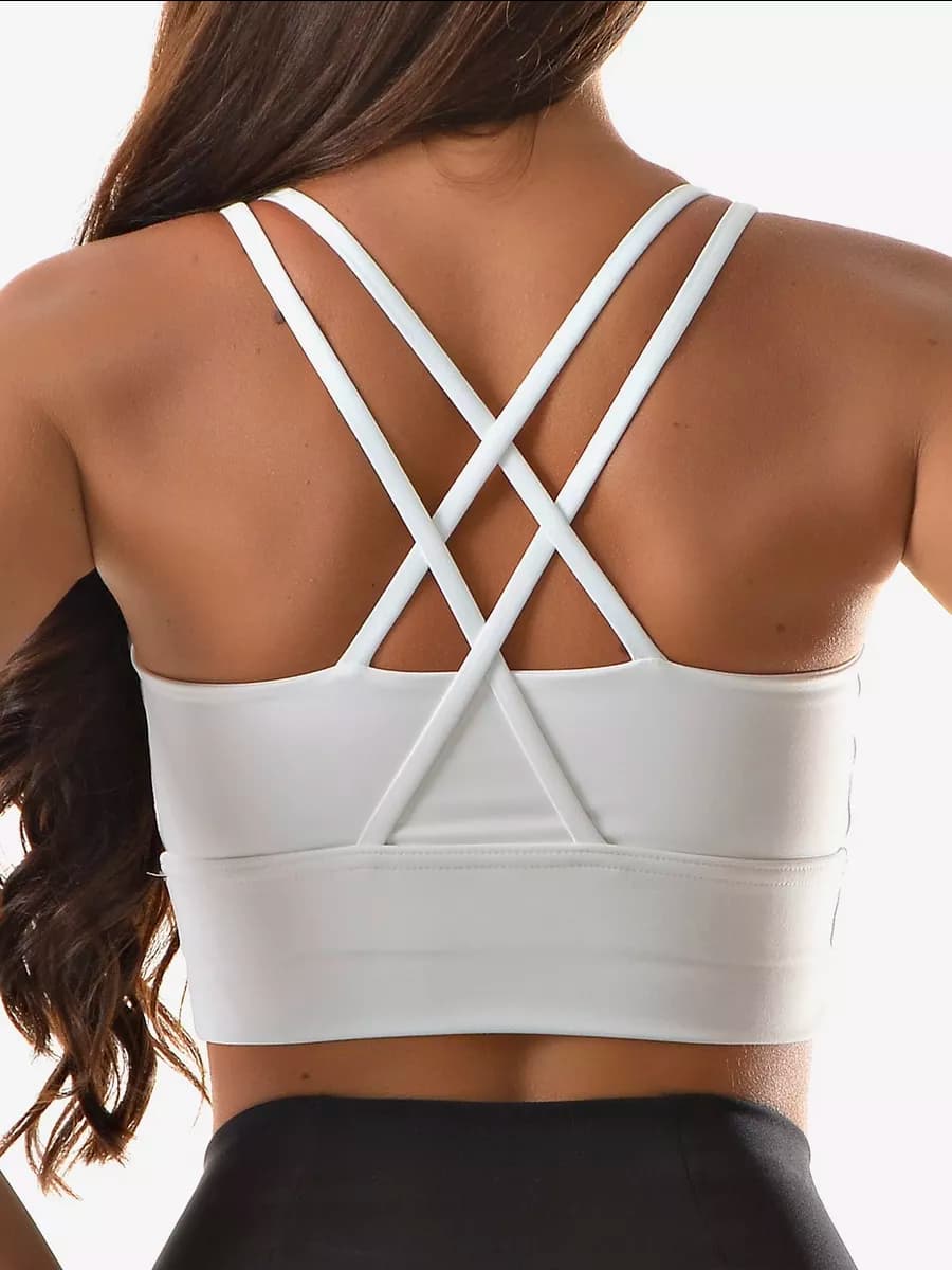 Топ спортивный с чашками для фитнеса