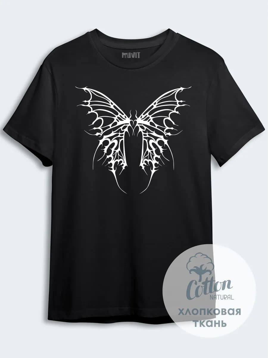 Футболка с бабочкой