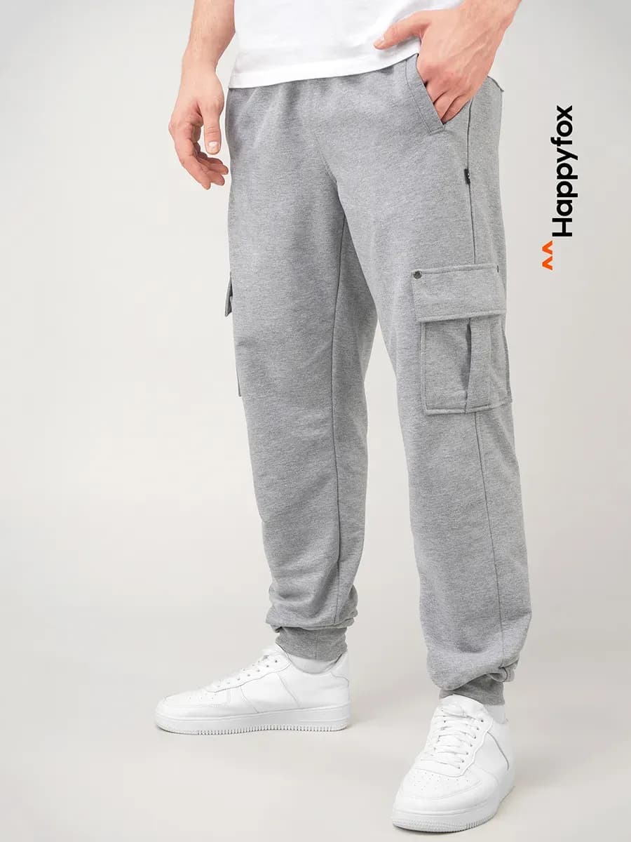 Брюки джоггеры из футера спортивные